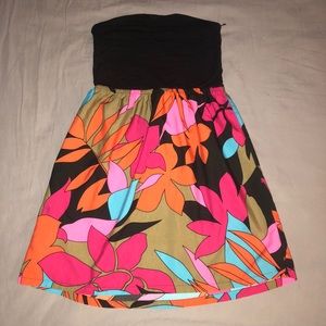 Strapless Skater Dress